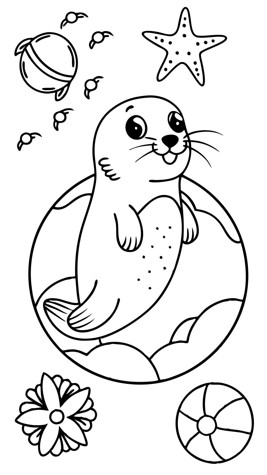 seal coloring page